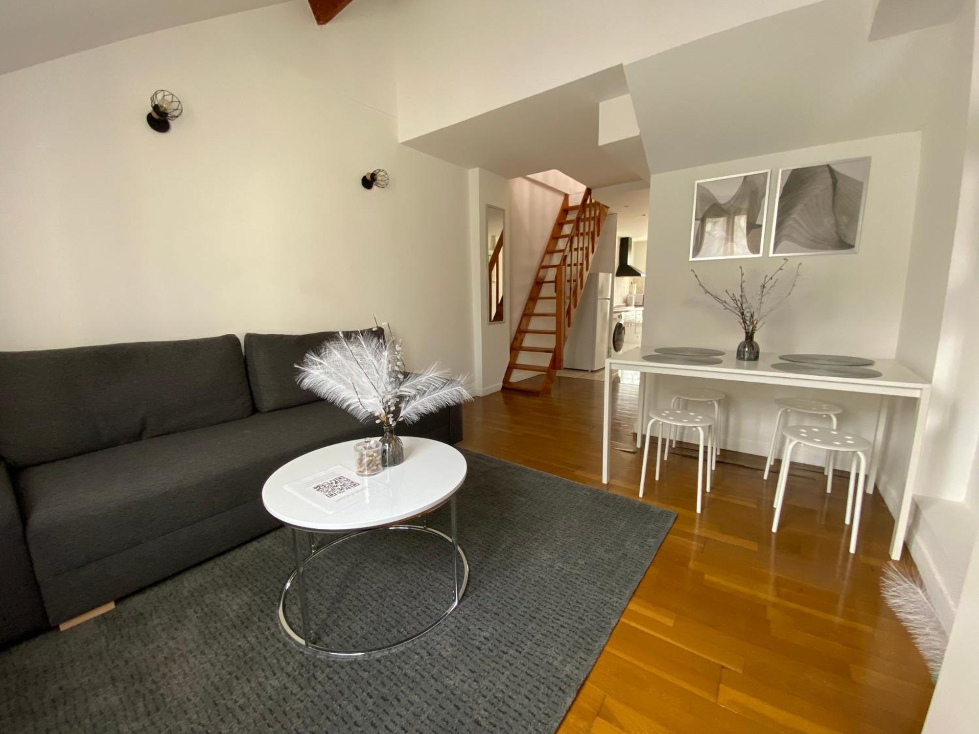 Apartmán Duplex Minimaliste - 30 Min De Paris Saint-Ouen-l'Aumone Exteriér fotografie